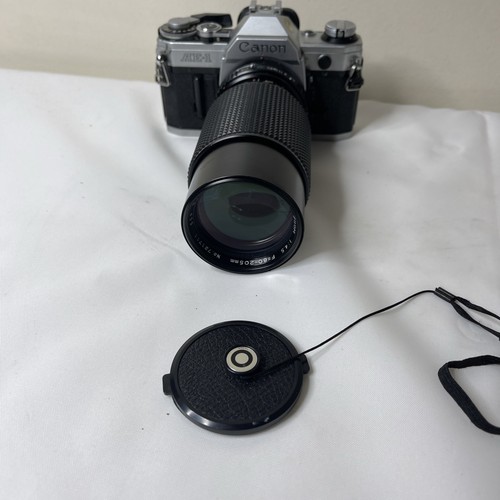 Canon AE-1 35mm SLR Film Camera w/ 50mm Super Albinar 80-205mm Lens & Case - Picture 2 of 14