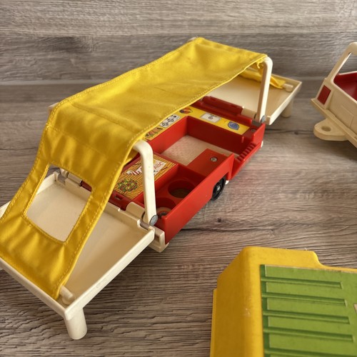 Vintage Fisher Price Little People - 992 CAR & POP-UP CAMPER 1980-84 - Picture 7 of 9