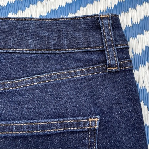 Uniqlo Kaihara Slim Straight Jeans Damen W30 L30 Dunkelblau Stretch Denim - Bild 16 von 19