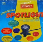 Submersible Spotlight 12 Volt Interchangeable Color Lenses- Aquarium-Fountains