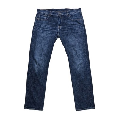 7 For All Mankind Jeans Men's 38x34 Blue Dark Wash Denim Luxe The Straight