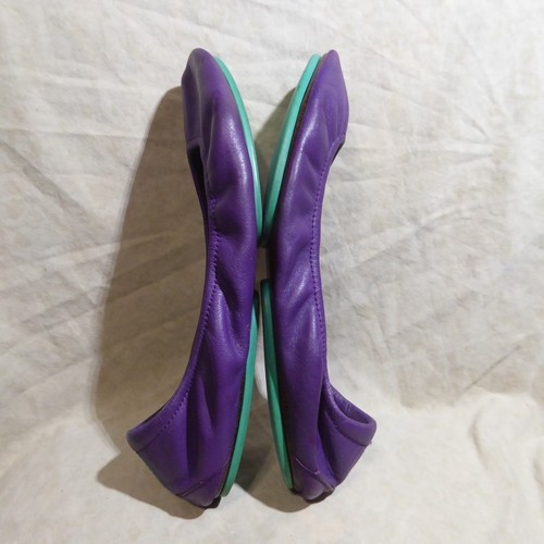 🩰 Tieks by Gavrieli Foldable Ballet Flats sz 9 Lilac Purple Nappa Leather - Picture 8 of 14