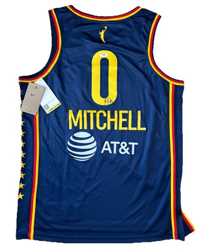 Kelsey Mitchell Signed Autographed WNBA Indiana Fever #0 Jersey PSA/DNA AUTO - Picture 2 of 5