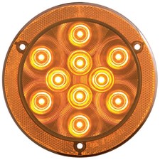 Optronics STL43ABXP 4" Round Sealed LED Light, Amber