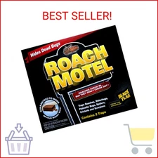 Black Flag 8 traps Roach Motel Cockroach Killer bait Glue Trap