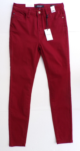 Judy Blue Jeans Hose Skinny Fit High Waist Weinfarben JB88146 Größe 7/28 Neu mit Etikett! - Bild 1 von 4