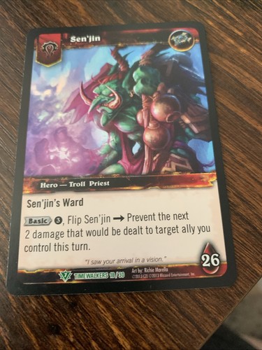 Sen'jin Foil Timewalkers 18/30 World of Warcraft TCG Hero Troll FOIL - Bild 1 von 2