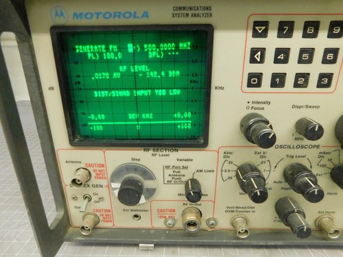 MOTOROLA R-2034D/HS COMMUNICATIONS SYSTEM ANALYZER M6558 - Picture 2 of 7