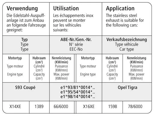 Tubo di collegamento Bastuck - Opel Corsa B / Opel Tigra S93 Coupé - Immagine 4 di 4