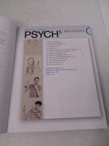 PSYCH 5 Introductory to Psychology by Spencer A Rathus Instructor's Edition - Imagen 6 de 8
