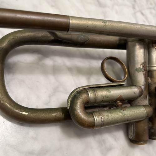 Vintage Brass Bach Stradivarius Mt Vernon New York Trumpet / Cornet Needs Work! - 第 19/22 張圖片