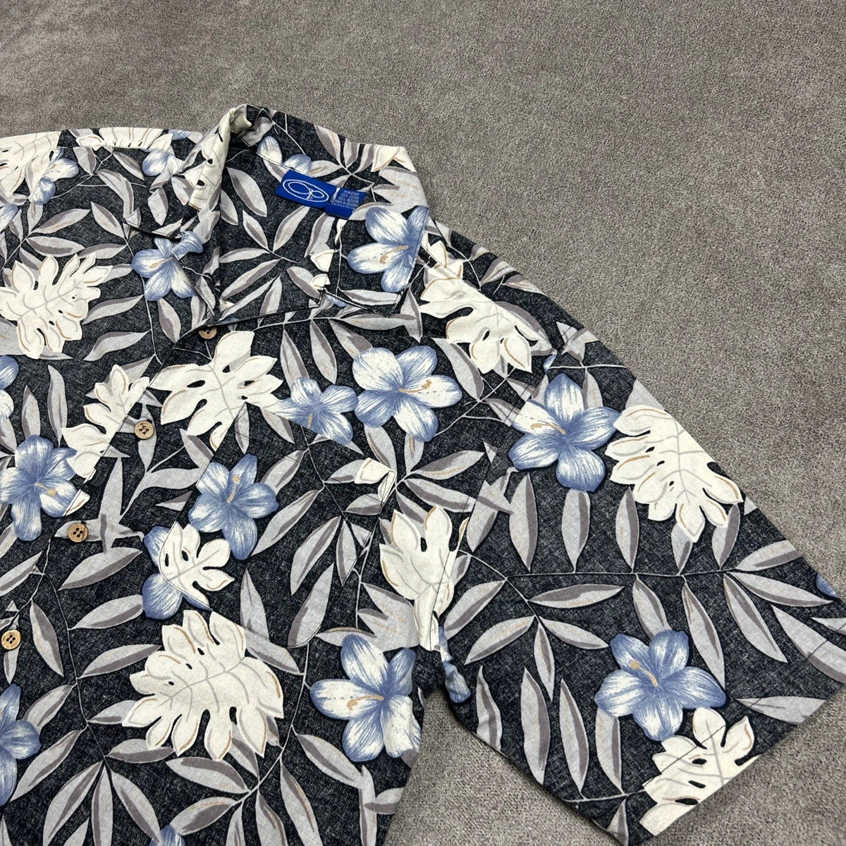 Chemise Hawaïenne Ocean Pacific – Homme XL – Manches Courtes – Floral – Très Bon état