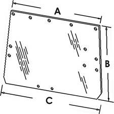 New Rear Glass Fits John Deere L39247 3040 3050 3140 3350 3640 3650 4850 2250