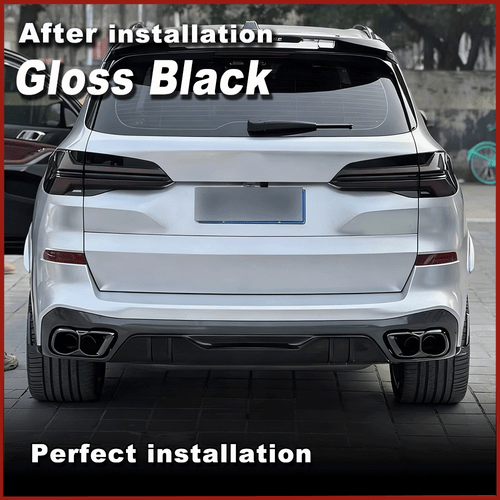 Glanz Schwarz Auspuffblende Endrohr Tailpipe Für BMW X5 G05 X7 G07 2019-2025 - Bild 2 von 10