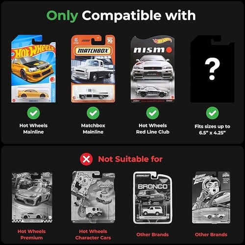 50 Pack Protector Case Plastic Display For Hot Wheels & Matchbox Basic Cars 1:64 - Picture 7 of 9
