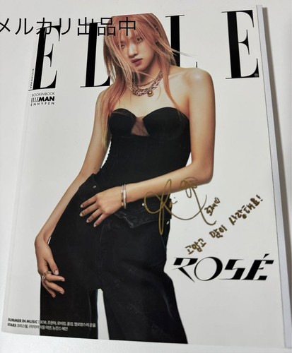 BLACKPINK Rosé handsigniertes ELLE Magazin