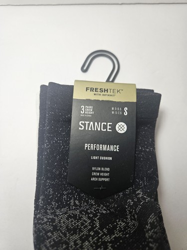 Paquete de 3 Stance Performance Freshtek Run LT Crew talla pequeña para hombre 3-5,5/mujer 5-7,5 - Imagen 4 de 13