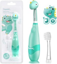 Papablic Toddler Sonic Electric Toothbrush Kids for Ages 1-3 Years, Baby...