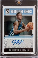 2018-19 Donruss Optic Jaren Jackson Jr Signature Series Rookie Auto #SH-JJJ