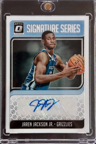 Jaren Jackson Jr. #JJJ 2018 Panini Donruss Optic Signature Series card