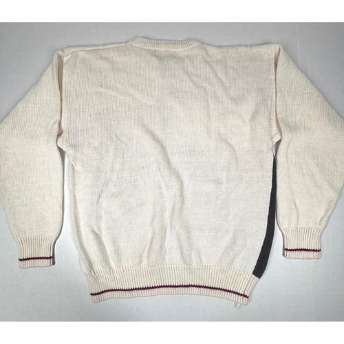 VTG 80s Par Four Sweater Mens Large Color Block Knit Pullover Casual Cosby EUC - Picture 2 of 7