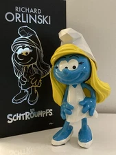 Richard Orlinski: The Smurfette.  With original certificate and box.