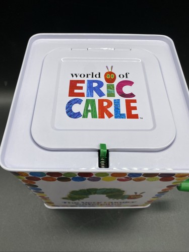 The Very Hungry Caterpillar Jack in the Box Tin World of Eric Carle Toy - Picture 2 of 8