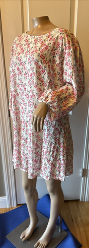 REBECCA TAYLOR Ikat Long Sleeve Fleur Dress Multi Women Size XL NWT READ - Picture 9 of 24