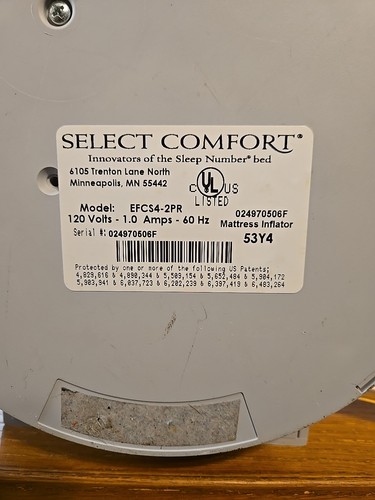 Select Comfort Sleep Number Air Bed Pump Queen King Mattress EFCS4-2PR - AS-IS - Picture 4 of 16