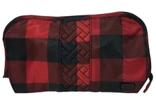 Lug Flash Cosmetic Bag Buffalo Check Red Plaid Travel Case