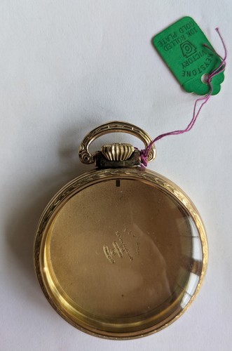 New Vintage Open Faced Keystone Victory Pocket Watch Case 10K Rolled Gold Plate