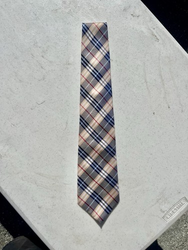 Vintage Burberry Of London Herren Seidenkrawatte kariert Schottenkaro 100% Seide Krawatte - Bild 1 von 4