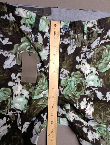 Armani Exchange Shorts Mens 36 Regular Fit Green Black Floral Camouflage NWT - Picture 12 of 14