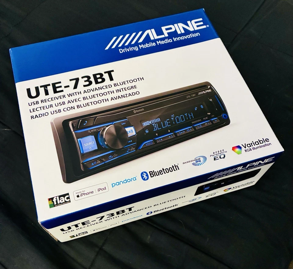 Alpine UTE-73BT Adavanced Bluetooth Digital Media Receiver 1990-2002 Acura Honda - Image 4 of 4