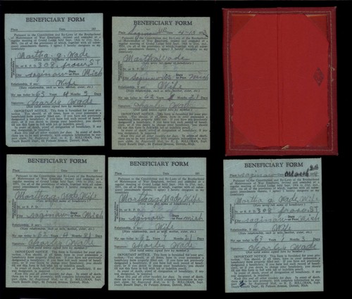 1933 BROTHERHOOD of MAINTENANCE of WAY EMPLOYES Union Dues Receipt x5 COVER - Picture 3 of 4