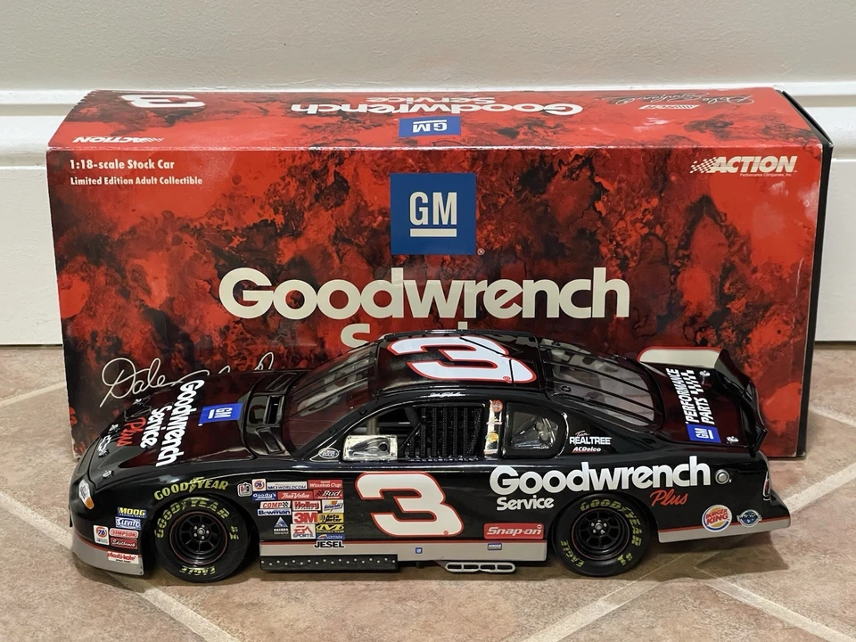 Chevrolet Monte Carlo NASCAR 2000 Dale Earnhardt GM Goodwrench acción 1/18 raro Foto 3 de 4
