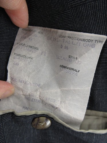 Paul Stuart Suit Men 42 Long Gray Wool 2-Piece Pants Glen Check Unstructured VGT - Picture 12 of 22