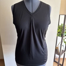C9 by Champion Women’s Black Sleeveless V-Neck Activewear Workout Top, Size XL