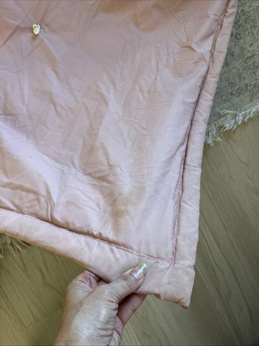 Biscuit Puff Quilt Coverlet 80s Vibe Country Cabin Pink Blue 66”W X 93”L - Picture 13 of 14