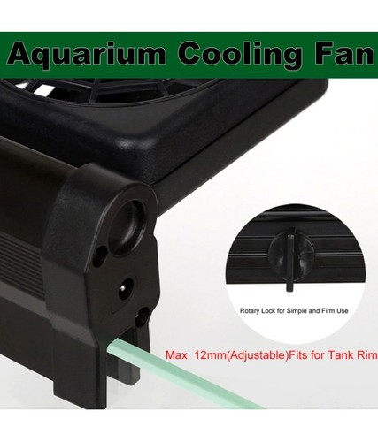 VENTOLA RAFFREDDAMENTO FS604 PER ACQUARIO 4 VENTOLE ACQUA ACQUARIO DOLCE MARINO - Foto 9 di 9