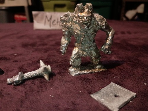 Rare Vintage Dungeons & Dragons Metal Miniature D&D Mini Monster Attacking Ogre - Bild 6 von 6