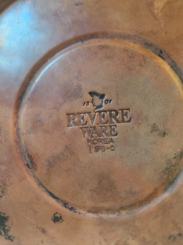 Vintage Revere Ware Tea Kettle i 96-C Korea 2 Quart Whistling Copper Bottom 7" - Picture 6 of 13