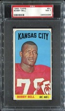 1965 Topps #91 Bobby Bell PSA 7 Kansas City Chiefs HOF University of Minnesota