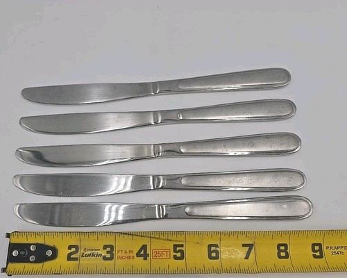 12 Oneida Stainless Forks & Knifes Peninsula Castle Jordan Laura Flatware 18/10 - Picture 13 of 13