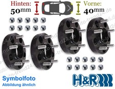 Spurplatten schwarz DRM 40mm & 50mm/Achse u.a.: Mazda MX-5 I NA Bj. 1989-1998