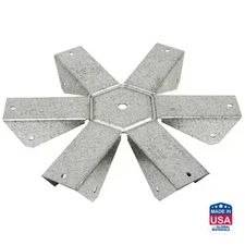 GT ZMAX Galvanized 16-Gauge Gazebo Tie for 6-2X Rafter, Center