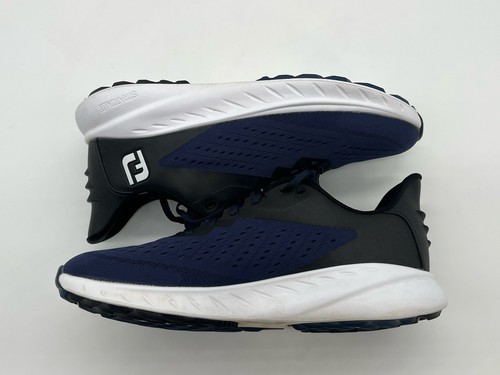 Footjoy FJ Flex XP Men’s Size 9M Navy Blue Spikeless Lace Up Golf Shoes. - Picture 10 of 13