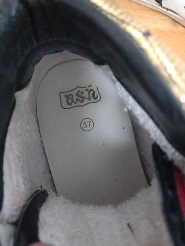 Rare Ash High Top Trainers Womens White Leather Studded With Stars Size 37 4 UK - Picture 7 of 14