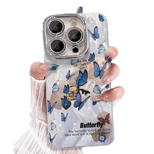 For iPhone 17 Air 17 Pro Max 16 15 14 13 12 11 Phone Case Butterfly w/Bracelet - Picture 5 of 7