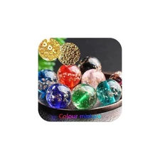 8mm 200pcs Glow in The Dark Glass Beads with Holes for Jewelry Making Bracele...